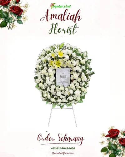 Krans Bunga Duka Cita di Kepandean Baru